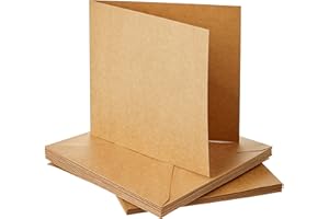DOVECRAFT Dove Craft 10 kraft Cards and Envelopes (6 "x 6"),Acrylic, Multicolored