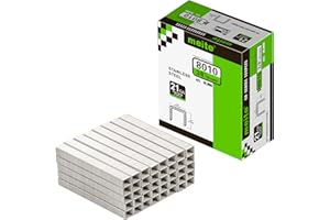 meite 21 Gauge 1/2" Crown 304 Stainless Steel Staples with 3/8" Leg Similar to Fasco and 80 Series 10,000 Per Box (1 Box)