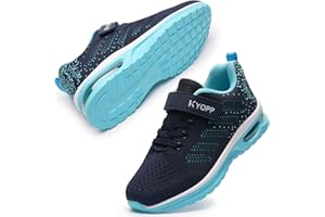 Kyopp Trainers Boys Girls Fashion Sports Shoes Athletic Air Sneakers Kids Breathable Lightweight Slip on for Outdoor School