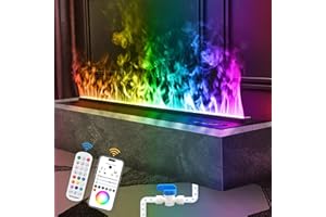 ‎MEXHOM Mexhom Elektrokamin, Wasserdampf-Kamin APP-Fernbedienung, automatische Wasserzirkulation, 1800mm Keine Heizung