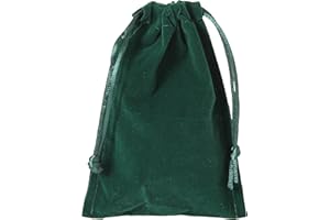 BARTL Aksamitny woreczek, duży, zielony