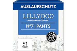 ‎LILLYDOO LILLYDOO Baby Windeln Pants - Größe 7 (15+ kg), Monatsbox (102 Höschenwindeln), Sicherer Auslaufschutz - Hautfreundlich, Weich & Ohne Lotionen für empfindliche Haut, Dermatologisch getestet