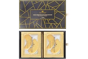 Revitale Mascarilla de colágeno para ojos de oro, almohadilla de cuidado de la piel hidratante anti arrugas, ácido hialurónico (paquete de 10)