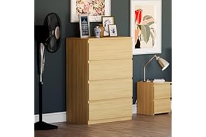 Vida Designs Denver Commode à tiroirs (pin, 4 tiroirs)