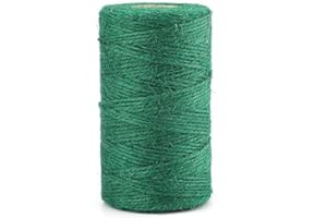 KINGLAKE 100 m zielony ogród sznurek jutowy 2 mm sznurek do pakowania rękodzieła sznurek do pakowania sznurek