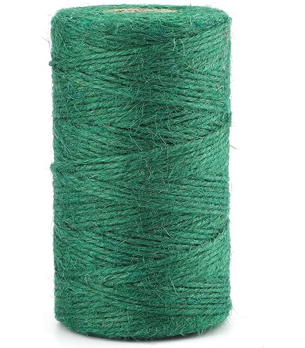 10 Metri Di Spago In Iuta Naturale Verde Chiaro - Corda Da 2 Mm Per Giardinaggio, Pacchi Regalo, Scrapbooking E Decorazioni Fai Da Te