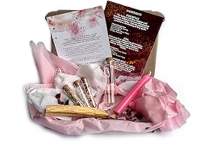 SACRED NEST Witchcraft Love Spell Jar Kit | Complete DIY Set with Glass Jar, Spell Candle, Crystals, and Herbs for Wiccan, Pagan, and Witchcraft Rituals | Ideal Witchy Gift & Witch Starter Kit