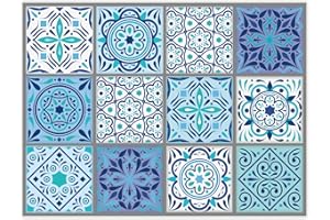 Younikat 100 pezzi tovagliette di carta Santorini motivo mandala I 40 x 30 cm I tovagliette monouso I tovaglietta di carta I decorazione moderna I matrimonio I dv998