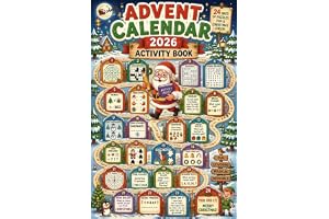 Advent Calendar 2026 Activity Book: 24 Days of Puzzles, Riddles & Brain Teasers for Adults and Kids. The Perfect Christmas Co