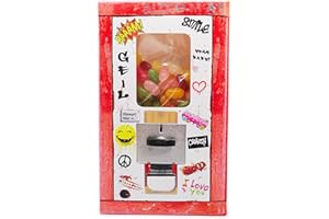 ‎MIESEPETER Retro Kaugummiautomaten-Schachtel - Süßigkeiten Box mit nostalgie Süßigkeiten von früher | Retro Süßigkeiten aus der Kindheit | Retro Geschenk - Weihnachten, Geburtstag (Classic, Jelly Beans)