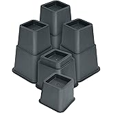 Utopia Bedding 8 Piece Adjustable Furniture Risers (4 High & 4 Short ...