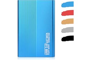 HAHHY Disque Dur Externe 1to, Disque Dur Externe USB3.0 HDD pour, PC, Windows, Xbox One, Xbox 360, Chromebook (1to,Bleu)