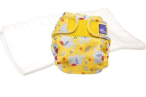 Bambino Mio, Mioduo Pannolino Lavabile In Due Pezzi Ecologico Privo di Sostanze Chimiche, Elefante Estroso, Taglia 1 (<9 Kg)