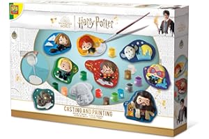 SES Creative | Coffret Moulage et Peinture Plâtre Harry Potter | Crée 8 Figurines | 300g Plâtre + 12 Peintures + Spatule | Activité Manuelle Enfant 6 Ans+ | Idée Cadeau Magique à Personnaliser
