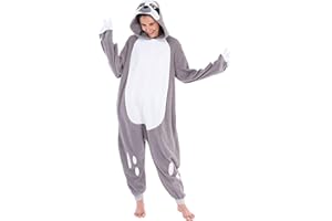 Spooktacular Creations Unisex Adult jumpsuit Plush Costume with Hat Tail for Dress Up Role Play Halloween Costum-XL Pink