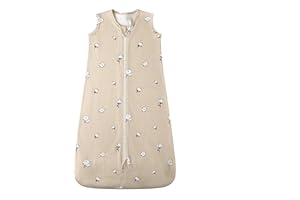Owlivia Bio-Baumwolle Baby Schlafsack 0.5 Tog & 2.5 Tog Jungen Mädchen Schlafsack, Tragbare Baby-Decke mit 2-Wege-Reißverschluss