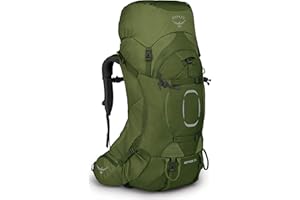Osprey Aether Mochilas de senderismo para hombres - Correas de hombro y cinturón Fit-on-the-Fly personalizables & Torso ajustable - Cubierta para lluvia incluida