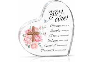 Pandasch Acrylic Christian Gifts , Inspirational Gifts with Bible Verse Prayers, Catholic Gifts Religious Gifts Scripture Gifts Friends Coworker, Personalised Plaque Keepsake Paperweight