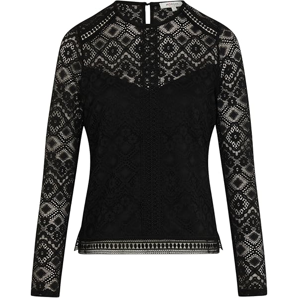 Morgan Langarmpullover Mit Gerafftem Kragen – Regular Fit, Feinstrick Gerippt