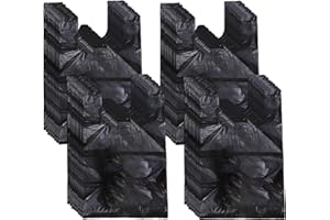 KRIZJUES Women Sanitary Disposal Bags, 400 pcs Women Personal Napkin Disposal Bags, with Handles Sanitary Waste Bag, Suitable for Sanitary Napkin (Black)