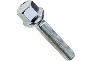 ‎C CARBONADO C CARBONADO Radschraube M12x1,5 55mm Kugelbund Radbolzen Längenauswahl Kompatibel mit Skoda Volkswagen Mercedes