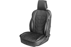 Walser Car seat cover Kimi, universal seat cover and protective pad in black, seat protector for cars and vanss in racing look design