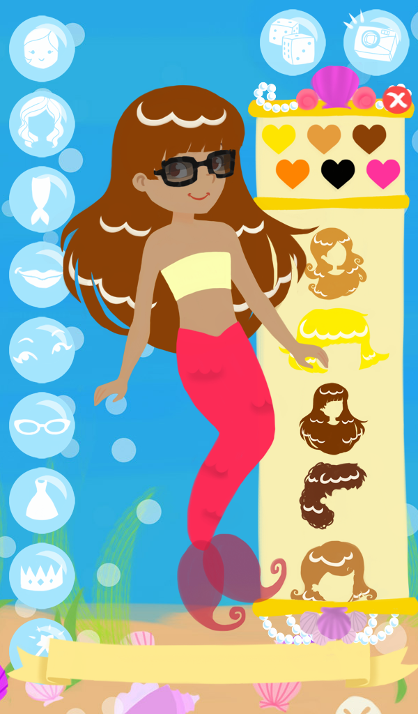 Mermaid Fashion Show Dress Up Mermaid Princess Paper Doll Dressup