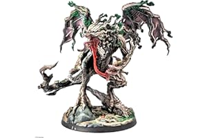 Dungeons & Lasers Mimic Dragon Miniature Figure - Tall 5" Height with Scenic Base - 5E Compatible for use with DND and Tabletop RPG Games - Highly Detailed and Unpainted