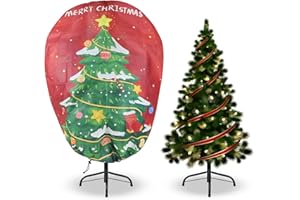 bruwaa Weihnachtsbaum Aufbewahrungstasche Winterschutz für kübelpflanzen,100H x 80B cm Weihnachtsbaum Aufbewahrungstasche Pflanzenschutz Frostschutz Haube，Mit Kordelzug, atmungsaktiv und reißfest