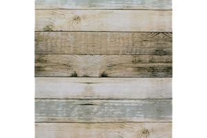 ORYX Mantel Hule Rectangular Tablones Madera. Impermeable Antimanchas PVC 140 cm. x 20 Metros. Rollo Recortable. Interior y Exterior