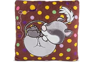NICI Cuscino Coccoloso col Ghiretto Dormouse – Guanciale di Peluche Sostenibile per Bambine, Bambini e Neonati – Soffice Cuscino 25 x 25 cm – 48212