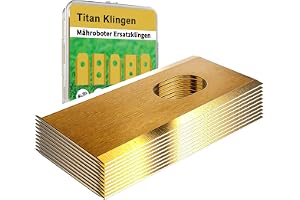 30-delars titanskärkniv för Dreame A1, A1 Pro, A1 Ultra, A2, M1, M2 | Robotgräsklippare, DIN EN 50636-2-107 testad, vass, hållbar, rostfri och tyst, med förvaringslåda