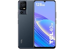 TCL 40 SE 128GB - Smartphone de 6.75" (Pantalla 90Hz, 4GB-128GB, Ampliable MicroSD, Dual SIM, Cámara 50MP, Batería 5010mAh, Doble Altavoz estéreo, Android 13.) Dark Grey