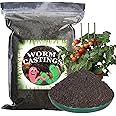 GOTVUGE Worm Castings Organic Fertilizer 2500g, All Nature Fertilizer for Gardening, Tomato, Strawberry, Flower, and Herbs