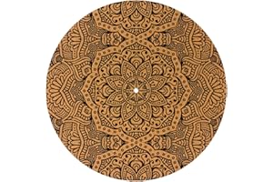 IDYD Mandala CORK DJ SLIPMATS/Turntable SLIP MATS - Vinyl