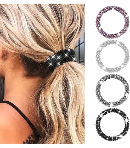 TseenYi Perle élastiques Cravates Corde Floral Arc Ruban Bande De