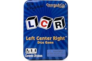 George & Company LLC LCR® Left Center Right™ Dice Game - Blue Tin