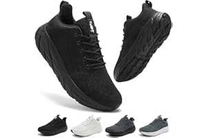 Schuvox Scarpe Running Uomo Traspiranti Leggere Scarpe Ginnastica Donna con Ammortizzate Pianta Larga Scarpe Palestra per Fitness Training Tennis Trekking Scarpe Sportive Corsa Comode Unisex 37-46EU