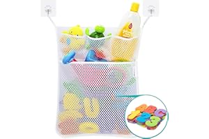 Wemk Lettere Bagno Numeri con Rete di Stoccaggio, 36 Lettere e Numeri da Bagno (A-Z, 0-9), 2 Robusti Ganci Autoadesivi, Migliori Gioco Educativi di Bagno, Adatto Bambini di età Superiore ai 3 Anni