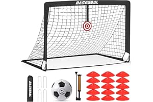 Porta + bersaglio + pallone da calcio + coni