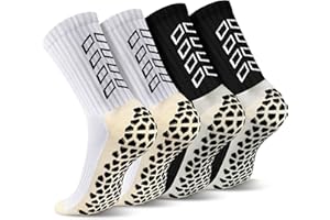 ENONEO Calze Calcio Antiscivolo Uomo 37-45 Calze Antiscivolo Calcio Anti Vesciche Addensare Cotone Calzini Sportivi Donna Traspirante Calzini Grip Calcio per Ciclismo Trekking