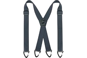 JEMYGINS Tirantes para hombre al aire libre tipo X longitud ajustable con hebilla triangular antideslizante
