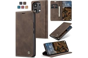 owlhold Handyhülle für Xiaomi Redmi Note 13 Pro 4G Hülle [Nicht für 5G] Premium Lederhülle Weiches Vintage-Nubukleder Faltbare Ständer Schutzhülle Kartenfach Klapphülle Redmi Note 13 Pro 4G -Kaffee