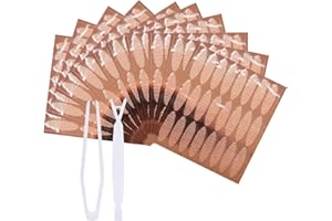 RIENAN 720 sztuk niewidocznych pasków do opadających powiek, z pęsetą i butelkami, niewidoczne, przyjazne dla skóry