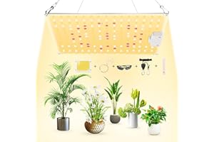 VAYALT Lampe LED Horticole, 600W Lampe Horticole LED Spectre Complet, Usine Élèvent la Lumière Lampe de Croissance pour la Croissance et Floraison Des Plantes en Intérieur Hydroponic