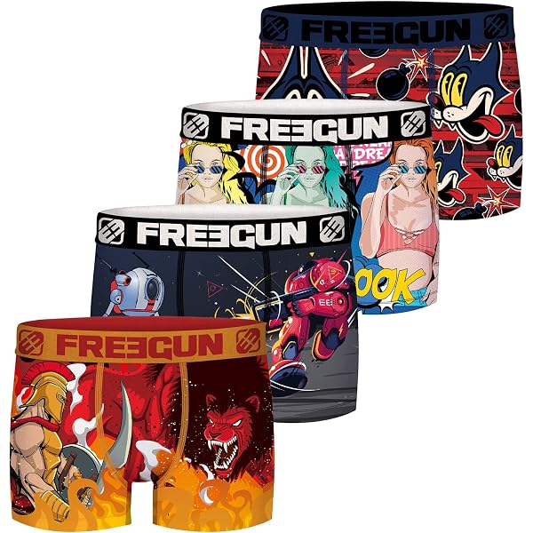 FREEGUN Boxer Uomo Star Wars Stormtrooper: Slip In Microfibra Con Stampa Divertente, Confezione Da 1, Taglie S-XXL