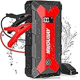 NWOUIIAY Avviatore di Emergenza Avviatore Batteria Auto 1600A 15800mAh 12V Avviatore Portatile per Auto con Led Luce per Moto
