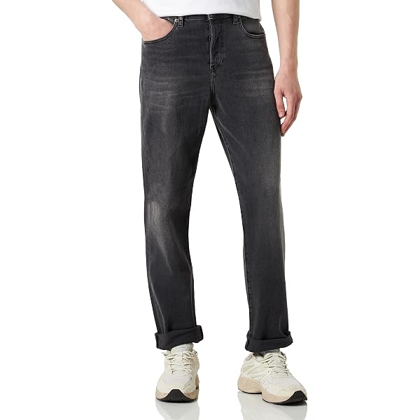 Jean Diesel Larkee R19HN Pour Homme - Coupe Droite Bleu Foncé - Taille Basse Et Stretch Confort