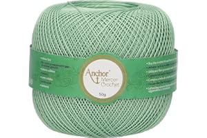Anchor Hilo de Ganchillo, Algodón, 206, Stärke 80