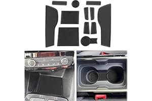 CDEFG Compatible with Vauxhall Mokka B/Mokka-e EV 2021 2022 2023 2024 Rubber Mats, Non-Slip Mats Centre Console Anti-Slip Cup Drink Holder Rubber Mat Armrest Storage Pads Door Slots Accessories